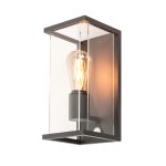 QUADRULO SENSOR WL E27 outdoor surface-mounted wall light