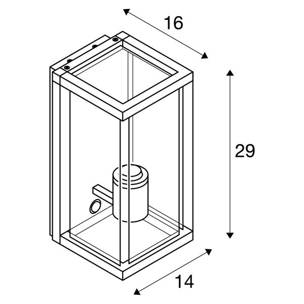 1784737_1200x1200 QUADRULO SENSOR WL E27 outdoor surface-mounted wall light - Image 9
