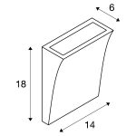 DELWA WIDE LED outdoor wall light — изображение 4