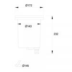 Tidian Ø172mm Recessed uplighting — изображение 2