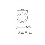 Easy Round Ø170mm Downlight - Image 2