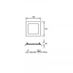 Easy Square 170mm Downlight - Image 2