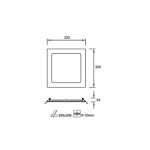 Easy Square 225mm Downlight — изображение 2