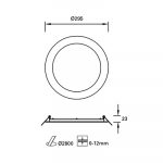 Easy Round Ø295mm Downlight - Image 2