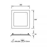 Easy Square 300mm Downlight — изображение 2