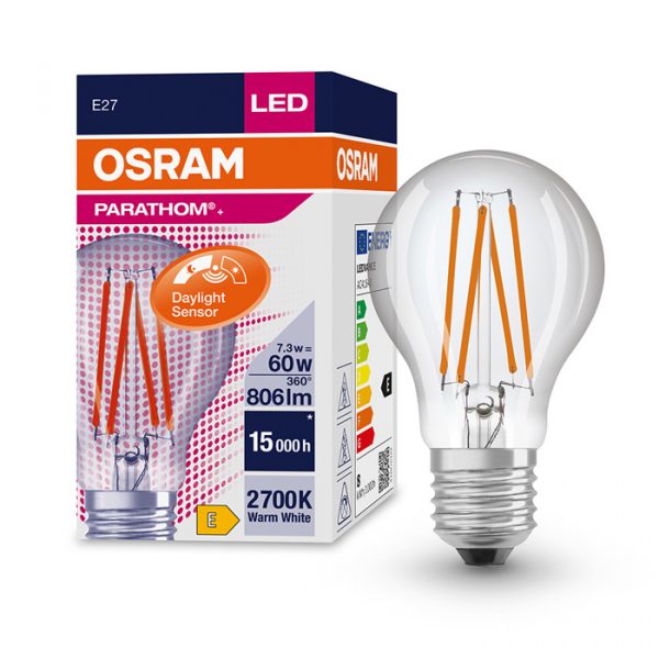 Bulb Filament CLA 7.3W(60)/827 E27 ar krēslas sens. - Image 1