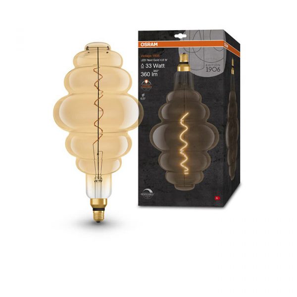 Bulb 1906 Nest 4.8W(33)/822 E27 gold 360lm DIM /4 - Image 1