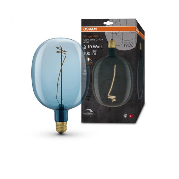 Bulb 1906 BALLON 4.5W/816 E27 80lm Blue DIM /4 - Image 1