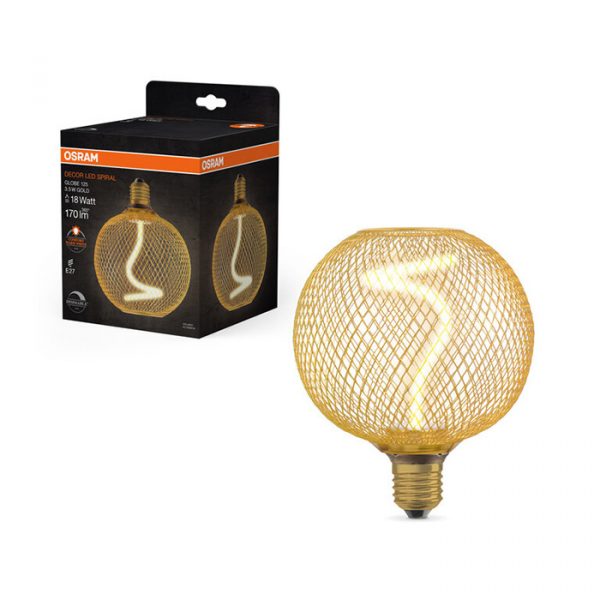 Bulb DECOR SPIRAL G125 3.5W/818 E27 170lm gold DIM /4 - Image 1