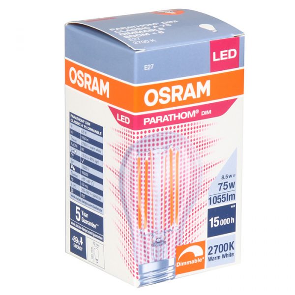 Bulb Retrofit CLA 7.5W(75)/827 DIM E27 - Image 1