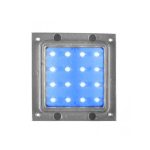 LERRY LED 16 surface mounted silver grey/blue 230V LED 1W IP54 - Image 2