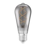 OSRAM Vintage Edison SPIRAL  smoke-colored 230V E27 LED EQ15  1800K
