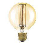 OSRAM Globe 80 DIMM amber 230V E27 LED EQ60 2200K
