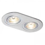 BIZZ II directional brushed aluminum 12V GU53 2x50W