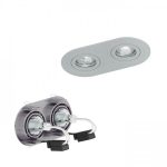 BIZZ II directional brushed aluminum 12V GU53 2x50W - Image 4