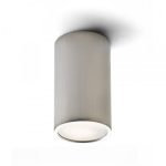 MEA ceiling cylindrical  brushed aluminum 230V LED E27 15W
