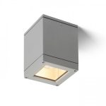 QUADRA M ceiling silver grey  230V LED E27 8W IP54