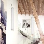 TOMBA pendant  opal-colored glass/chrome 230V G5 3x21W - Image 4