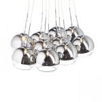 ASTRAL pendant  chrome-tinted glass/clear glass 230V/12V G4 10x20W - Image 3