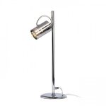 BUGSY table chrome-tinted glass 230V GU10 50W