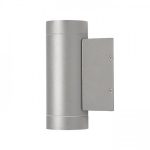 MIZZI II  silver grey  230V LED GU10 2x8W IP54 - Image 3