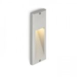 FACA recessed silver grey 230V LED 2W IP54 3000K