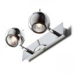 GLOSSY II chrome 230V LED GU10 2x8W