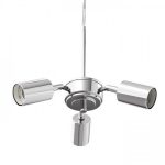 TRIX pendant set  chrome 230V LED E27 3x15W