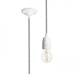 FABIO pendant set black/white porcelain 230V LED E27 15W