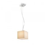 LUCIA 15x15 pendant  satinated glass/chrome 230V LED G9 5W