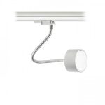 PIXIE on goose neck for 3-circuit tracks silver grey chrome 230V LED GX53 7W - Image 3