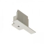 EUTRAC end cap for recessed 3-circuit track white