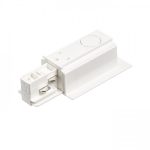 EUTRAC feed-in for recessed 3-circuit tracks polarity left white  230V - Image 3