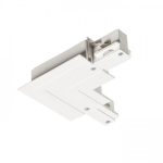 EUTRAC L connector for recessed 3-circuit tracks (inner polarity white  230V