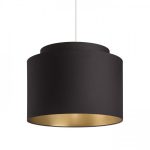 DOUBLE 40/30 shade Polycotton black/golden foil max. 23W