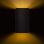RON W 15/25 wall  Polycotton black/golden foil 230V LED E27 15W - Image 4