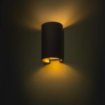 RON W 15/25 wall  Polycotton black/golden foil 230V LED E27 15W - Image 3