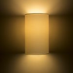 RON W 15/25 wall  Polycotton white/white PVC 230V LED E27 15W - Image 4