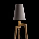 CONNY 25/30 table shade  Monaco dove gray/silver PVC  max. 23W - Image 3