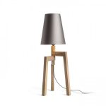 CONNY 25/30 table shade  Monaco dove gray/silver PVC  max. 23W - Image 2