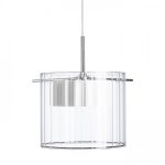ESTRA I pendant white clear glass 230V LED 5W  3000K - Image 4