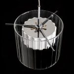 ESTRA I pendant white clear glass 230V LED 5W  3000K - Image 3