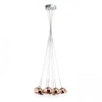 ASTRAL pendant  copper-tinted glass/clear glass 230V/12V G4 10x20W - Image 2