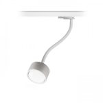 PIXIE on goose neck for 3-circuit tracks white 230V LED GX53 7W