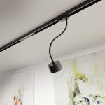 PIXIE on goose neck for 3-circuit tracks black 230V LED GX53 7W - Image 2