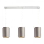 MORE 80 pendant ceiling base  chrome 230V LED E27 3x15W - Image 3