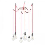 KOMBIX 6 pendant set CHB+RC+CHF   230V LED E27 6x15W