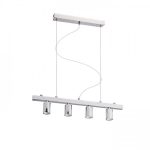 RALLONG IV pendant ceiling base  chrome 230V LED E27 4x15W