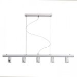 RALLONG V pendant ceiling base  chrome 230V LED E27 5x15W - Image 4