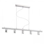 RALLONG V pendant ceiling base  chrome 230V LED E27 5x15W